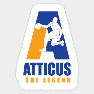 Atticus Custom Player Basketball Your Name The Legend Sticker